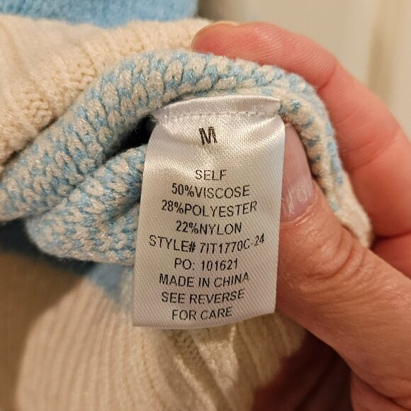 women's bailey rose cream long sleeve sweater - Picture 8 of 9